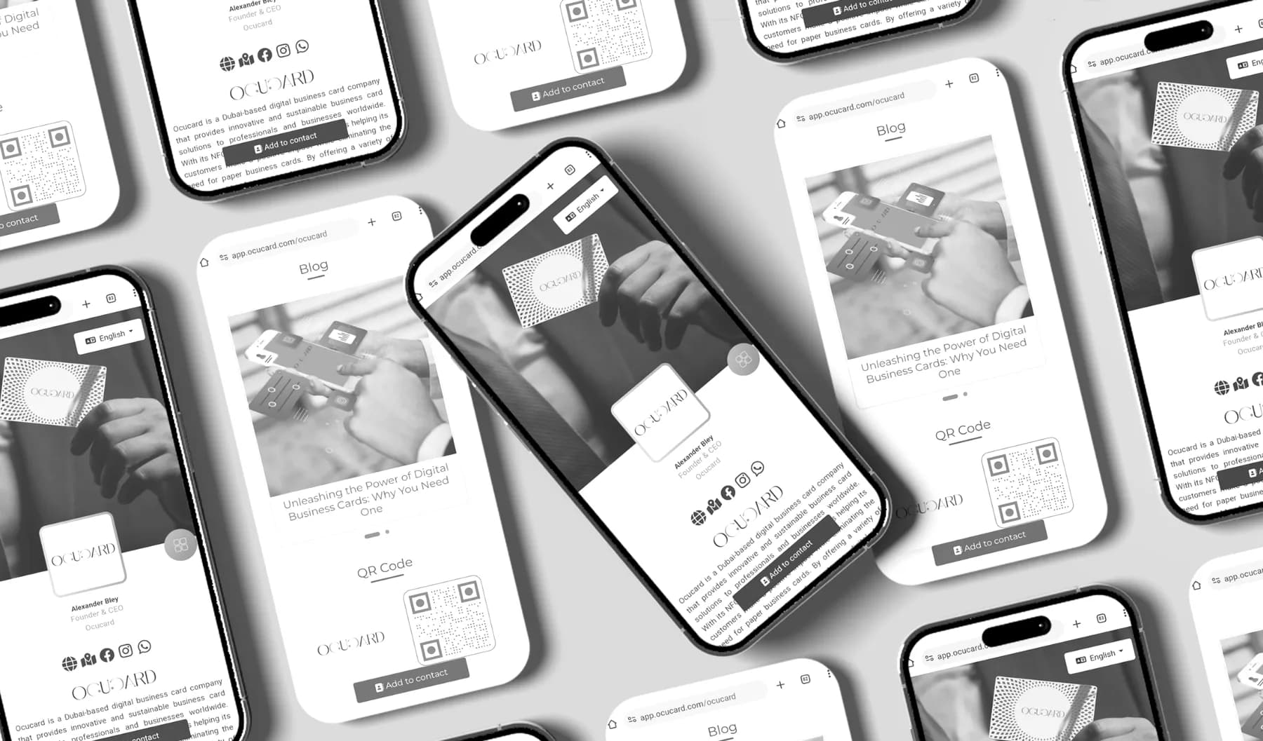Ocucard — Digital profile and NFC business-card subscription app
