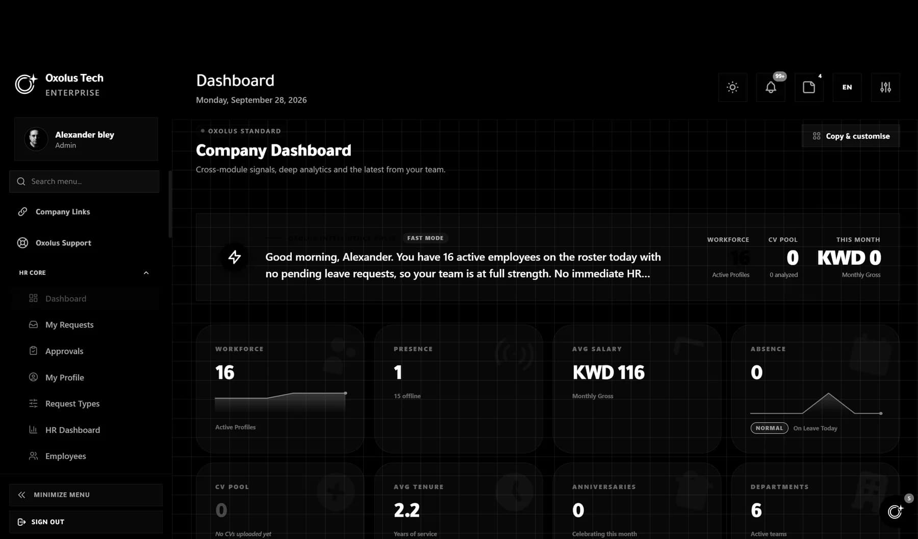 The Oxolus HR product as it appears at oxolushr.com